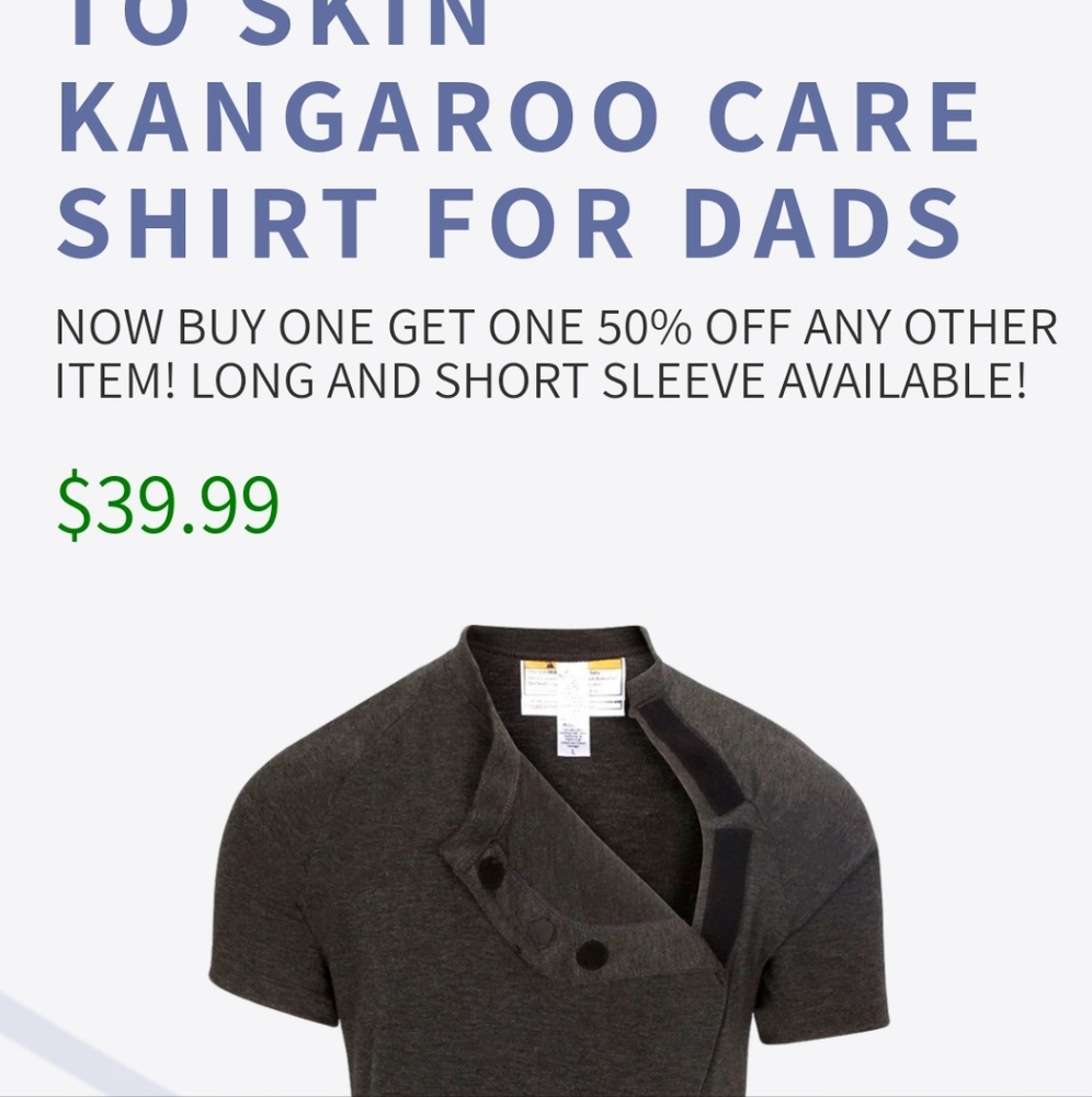 Skin to Skin Kangaroo Shirt for Men